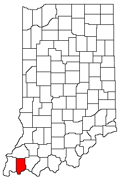 Vanderburgh County Indiana Location Map