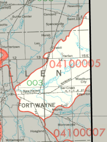 Upper Maumee Watershed Map